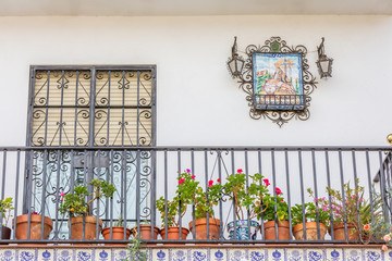 Fototapeta na wymiar Decorative Balcony in Granada.