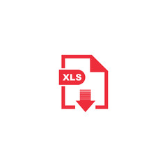 XLS file format icon vector design symbol