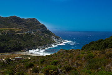 Fototapeta premium Mer bleue de Corse
