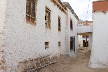 Fototapeta premium Ladakh, India - Aug 21 2019 - Yangtang Village in Sham Valley, Ladakh, Jammu and Kashmir, India.