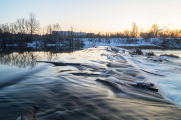 Fototapeta premium The threshold of a small river