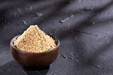 Food powder based on soy fiber with psyllium
