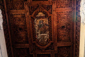 The ceil of one of many churches of Lucca, Italy.