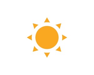 sun ilustration logo vector icon