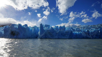 Fototapeta na wymiar Glacier du Lac Grey