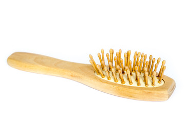 wooden hairbrush