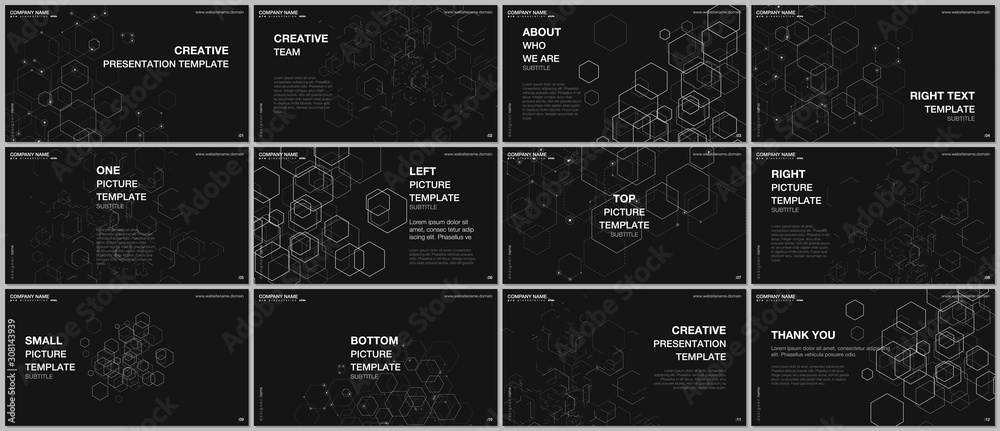 Canvas Prints presentation design vector templates, multipurpose template for presentation slide, flyer, brochure 