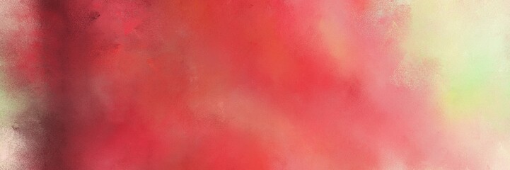 abstract diffuse painted banner background with moderate red, wheat and dark salmon color. can be used as wallpaper, poster or canvas art