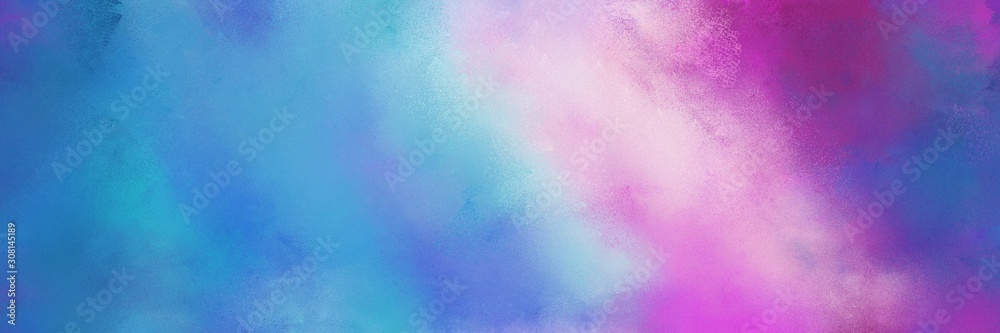 Poster diffuse painted banner texture background with steel blue, plum and light pastel purple color. can b
