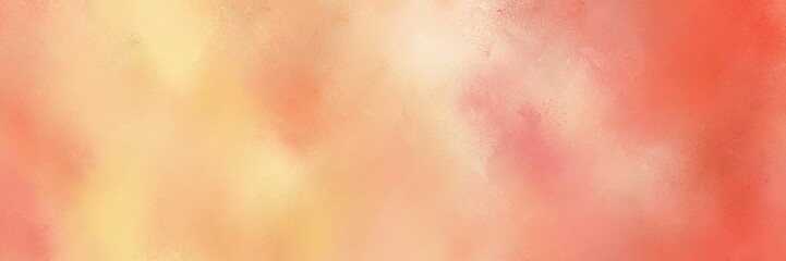 burly wood, tomato and salmon color painted banner background. diffuse painting can be used as wallpaper, poster or canvas art