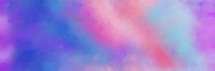 pastel violet, light pastel purple and royal blue color painted banner background. broadly painted backdrop can be used as wallpaper, poster or canvas art