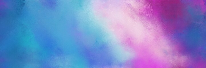 diffuse painted banner texture background with steel blue, plum and light pastel purple color. can be used as texture, background element or wallpaper