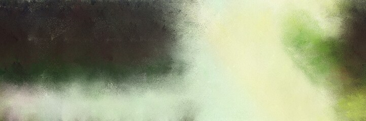 abstract diffuse painted banner background with very dark blue, tea green and dark olive green color. can be used as wallpaper, poster or canvas art