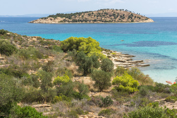 Lagonisi Beach at Sithonia peninsula, Greece