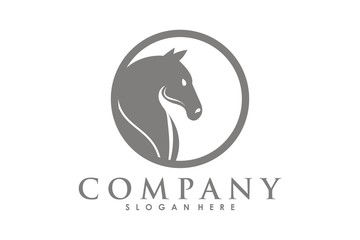 Horse Logo Design, King Horse Logo Vector Template