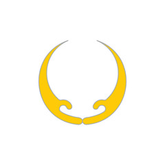 hand care circle decoration symbol vector