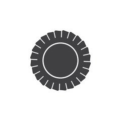 swirls saw simple geometric symbol vector