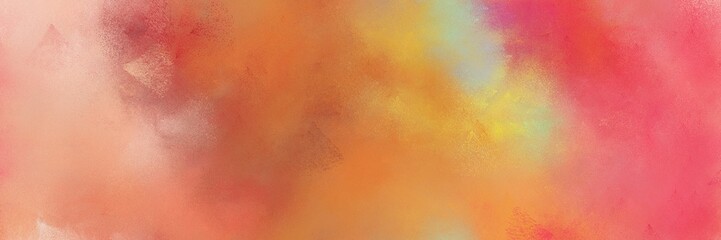 salmon, indian red and burly wood color painted banner background. diffuse painting can be used as wallpaper, poster or canvas art