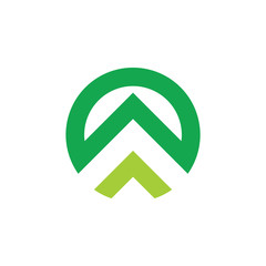 triangle mountain simple geometric logo vector