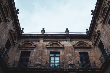 interior view of spanish architecture