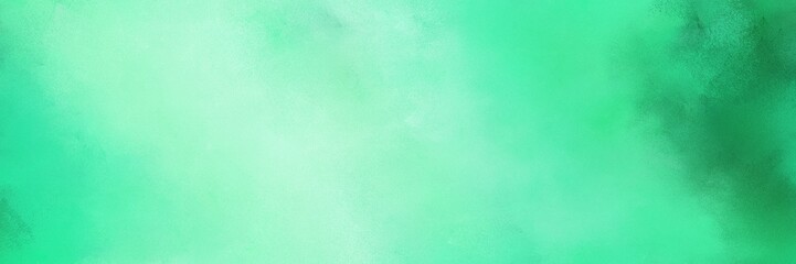 abstract diffuse painted banner background with medium aqua marine, aqua marine and pale turquoise color. can be used as wallpaper, poster or canvas art