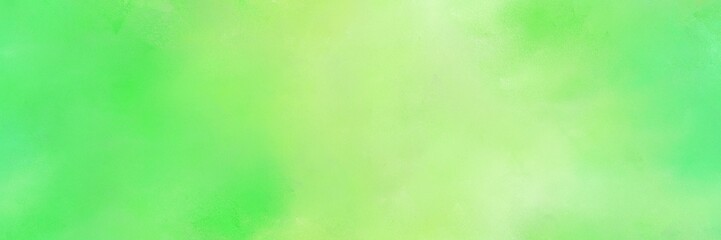 abstract diffuse painted banner background with light green, pastel green and tea green color. can be used as wallpaper, poster or canvas art
