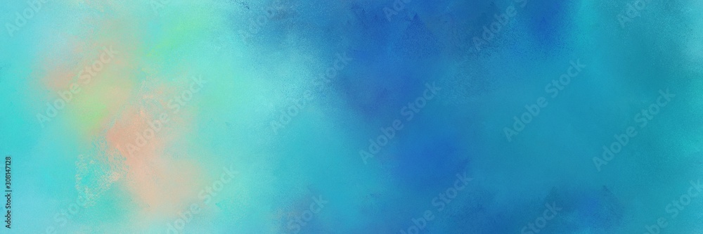 Poster diffuse painted banner texture background with steel blue, ash gray and sky blue color. can be used 