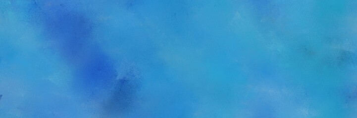 abstract steel blue, strong blue and corn flower blue colored diffuse painted banner background. can be used as texture, background element or wallpaper