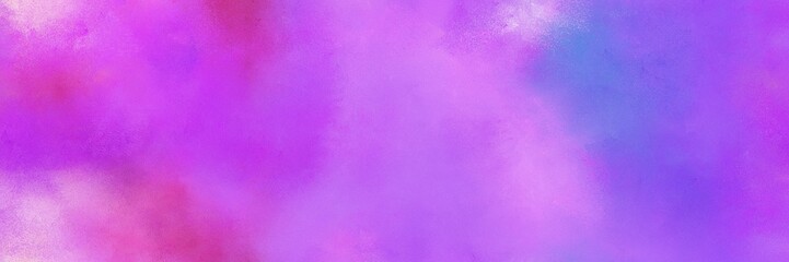 diffuse painted banner texture background with medium orchid, plum and medium slate blue color. can be used as wallpaper, poster or canvas art