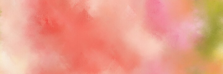 diffuse painted banner texture background with dark salmon, peru and salmon color. can be used as texture, background element or wallpaper