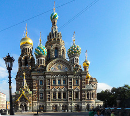 Fototapeta na wymiar Cathédrale Saint-Sauveur sur le Sang versé de Saint Petersburg