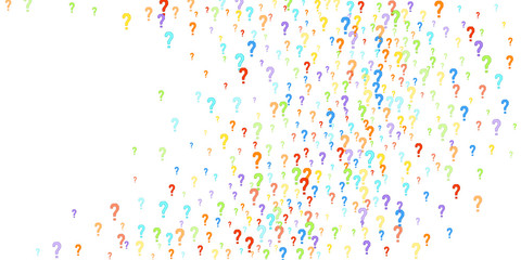 Question marks Quiz doubt survey faq public poll.