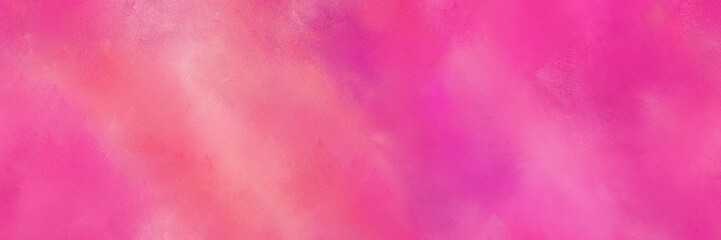abstract pale violet red, pastel magenta and medium violet red colored diffuse painted banner background. can be used as texture, background element or wallpaper