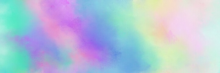 broadly painted banner texture background with light gray, sky blue and light pastel purple color. can be used as texture, background element or wallpaper