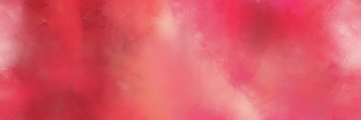 indian red, light pink and light coral color painted banner background. diffuse painting can be used as texture, background element or wallpaper