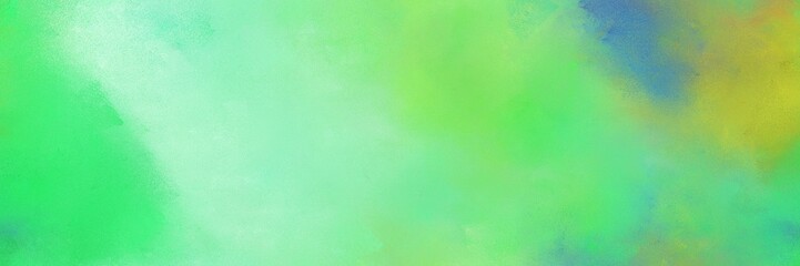 abstract diffuse painted banner background with pastel green, powder blue and medium sea green color. can be used as texture, background element or wallpaper