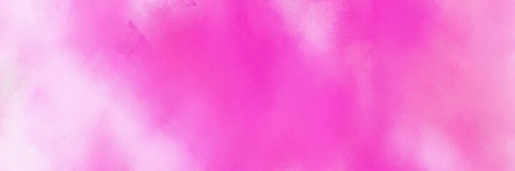 abstract diffuse painted banner background with neon fuchsia, pastel pink and plum color. can be used as wallpaper, poster or canvas art