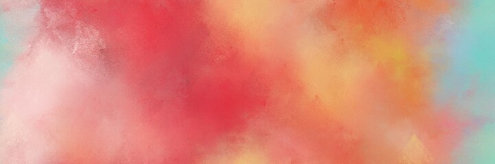 abstract diffuse painted banner background with light coral, salmon and pastel gray color. can be used as texture, background element or wallpaper