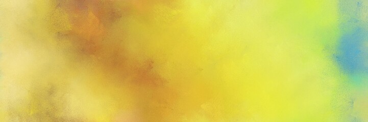 abstract diffuse painted banner background with dark khaki, pastel orange and medium aqua marine color. can be used as texture, background element or wallpaper