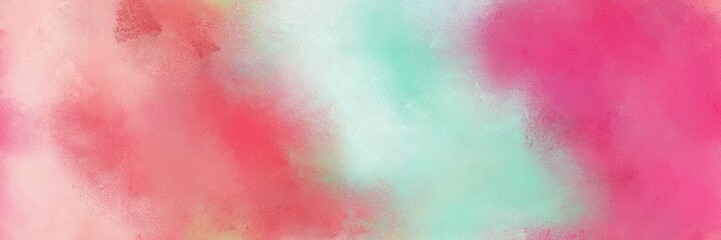 broadly painted banner texture background with pale violet red, moderate pink and light gray color. can be used as texture, background element or wallpaper
