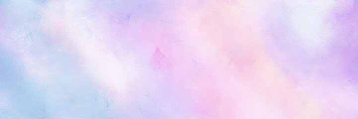 abstract lavender, light blue and white smoke colored diffuse painted banner background. can be used as texture, background element or wallpaper