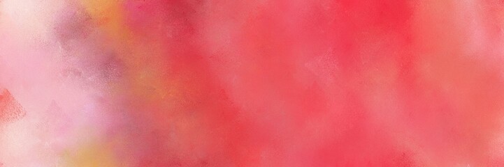 abstract indian red, baby pink and pastel magenta colored diffuse painted banner background. can be used as texture, background element or wallpaper