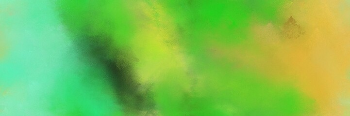 Fototapeta na wymiar abstract diffuse painted banner background with moderate green, dark khaki and medium aqua marine color. can be used as wallpaper, poster or canvas art