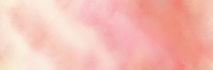 abstract diffuse painted banner background with baby pink, dark salmon and burly wood color. can be used as wallpaper, poster or canvas art