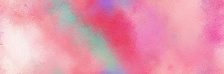 pastel magenta, moderate pink and misty rose color painted banner background. broadly painted backdrop can be used as texture, background element or wallpaper