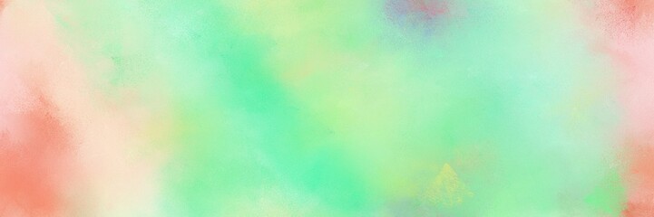 pale green, tea green and wheat color painted banner background. diffuse painting can be used as texture, background element or wallpaper