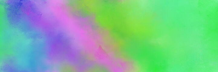 banner abstract diffuse texture background with pastel green, orchid and corn flower blue color. can be used as wallpaper, poster or canvas art