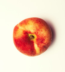 peach isolated on white background