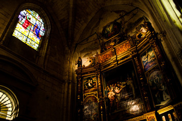 Fototapeta premium interior of st vitus cathedral in seville spain
