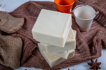 Natural handmade soap. Beautiful soaps made from goat's milk.
